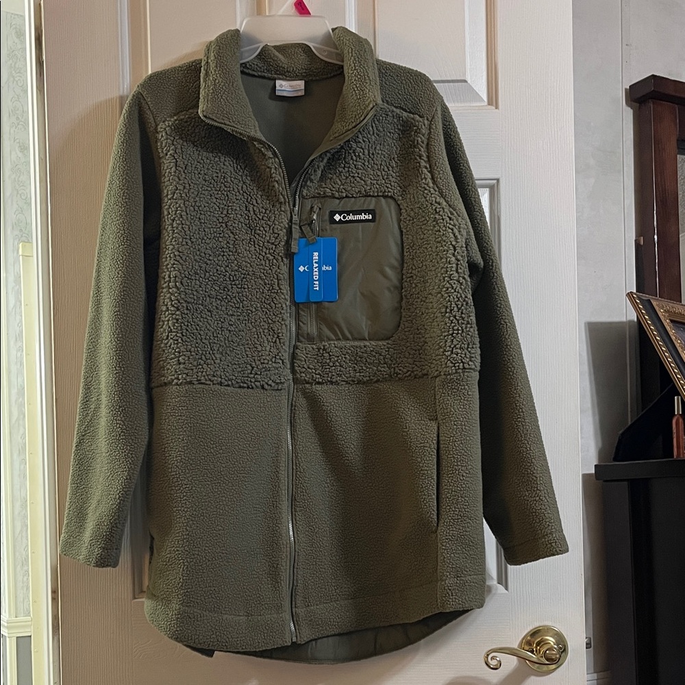Columbia Olive Green Fleece Jacket